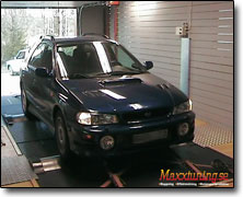 Effektmätning Subaru Boxer (2000cc) Orginal ECU, Orginal, Bensin 95/98