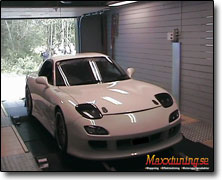 Effektmätning Mazda RX7 FD (1300cc) Apexi Power Fc, , Bensin 95/98